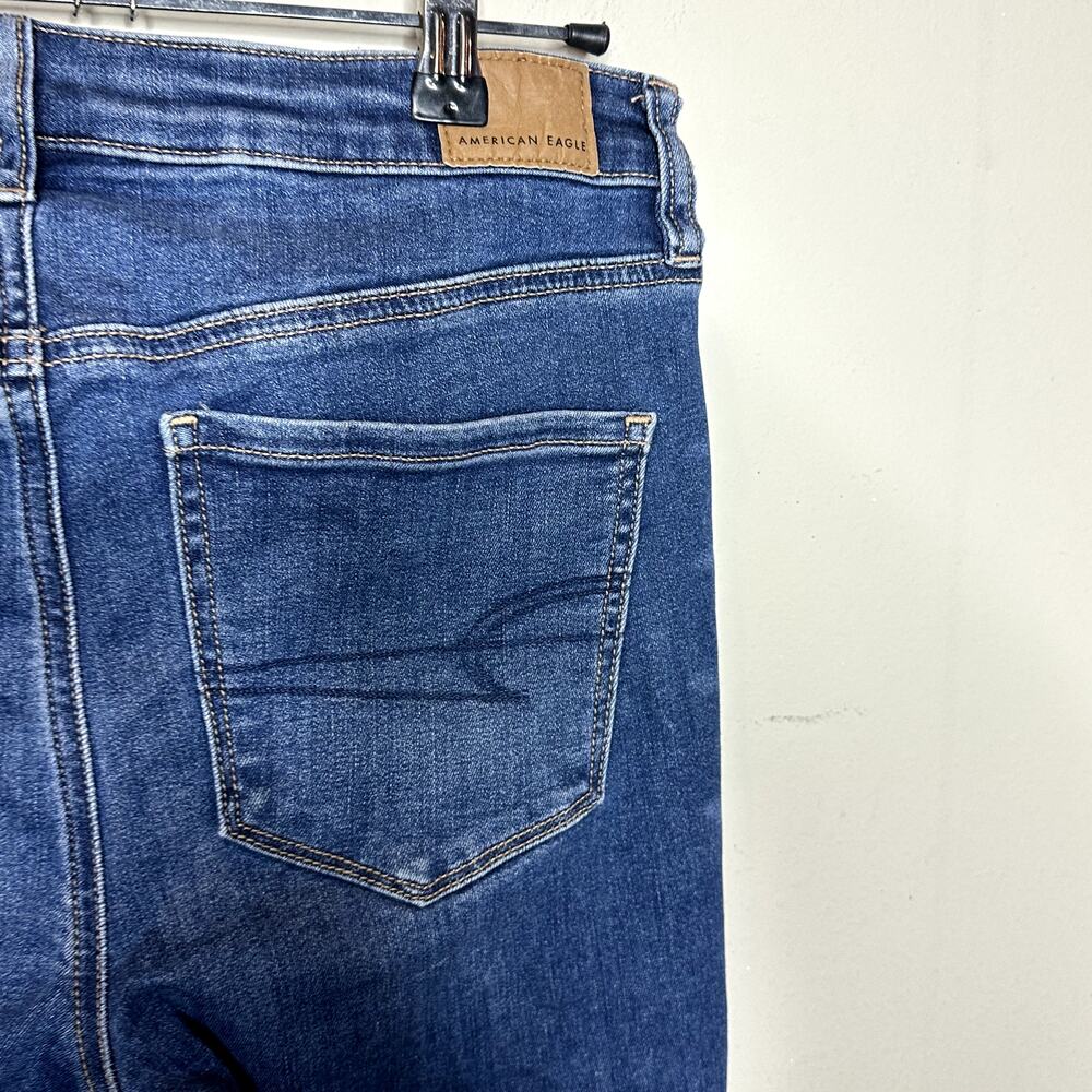 American Eagle Jeans Womens Size 6 Long Blue Hi-Rise Jegging - Picture 4 of 9